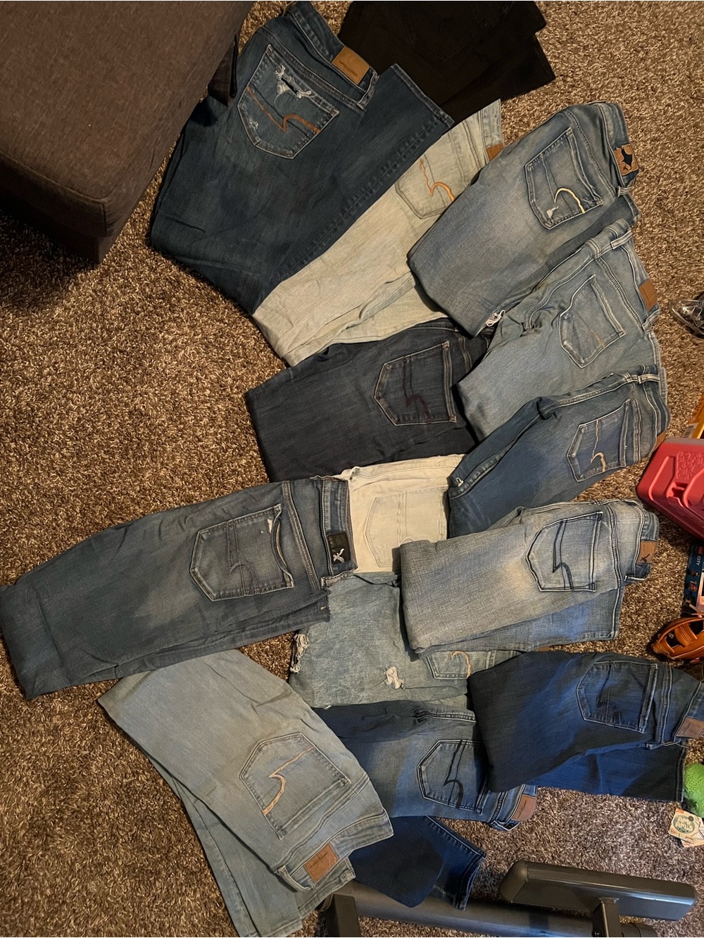 American Eagle Outfitters Women's Skinny Jeans - Mixed Blue Washes